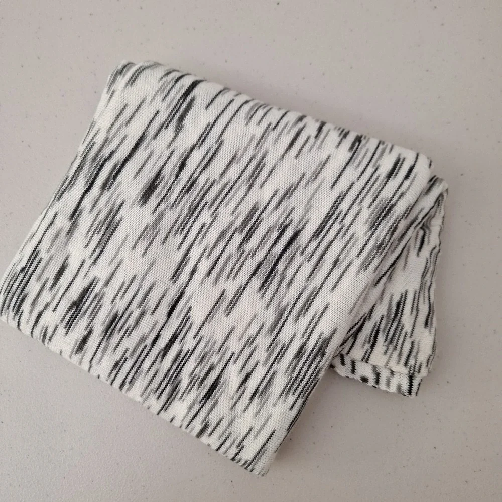 Calvin Klein Scarf Wrap Shawl Shrug Women's White Black 36